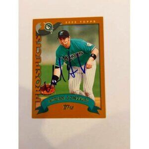 2002 Topps Adrian Gonzalez Miami Marlins IP Autograph #T152 (036)